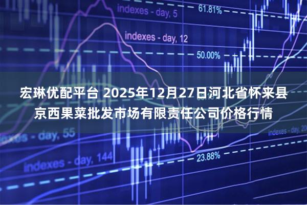 宏琳优配平台 2025年12月27日河北省怀来县京西果菜批发市场有限责任公司价格行情