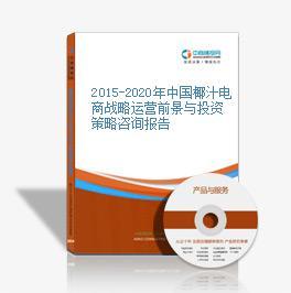 2016-2020年中国椰汁电商战略运营前景与投资策略咨询